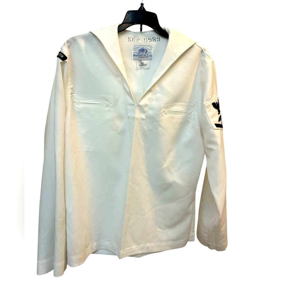 Vintage US Navy Sailor Uniform Shirt USS George Washington